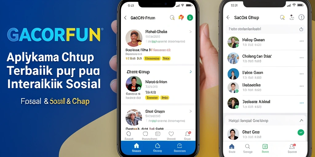 Tampilan antarmuka GACORFUN yang menarik untuk Chat Grup.
